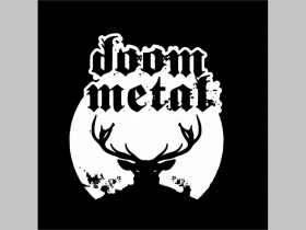 Doom Metal potlačená nášivka rozmery cca. 12x12cm (po okrajoch neobšívaná)